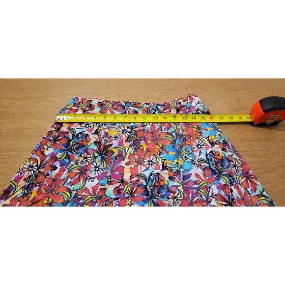 Dona Jo Performance Skirt Skort Tennis Floral Colorful Womens Size 3(XL) - Picture 8 of 12